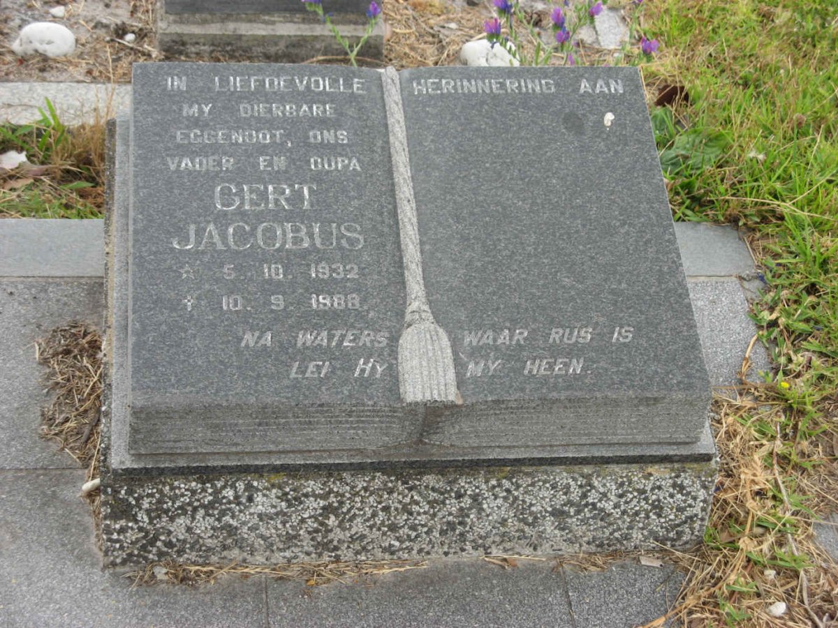 JACOBUS Gert 1932-1988