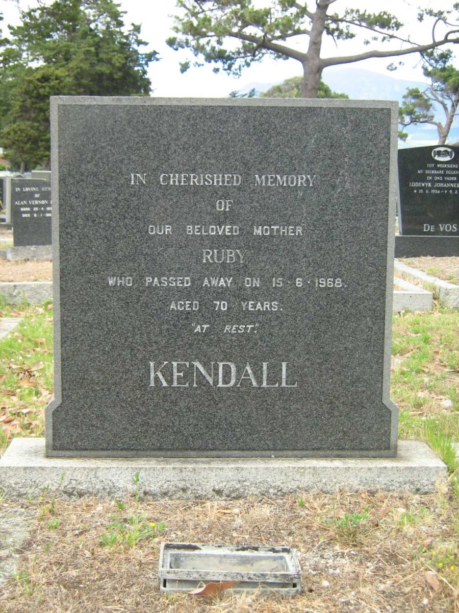 KENDALL Ruby -1968