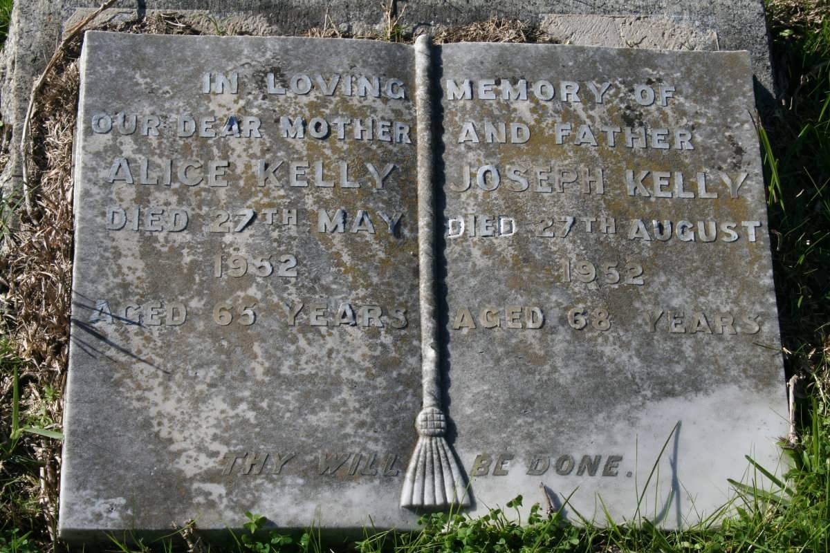 KELLY Joseph -1952 &amp; Alice -1952