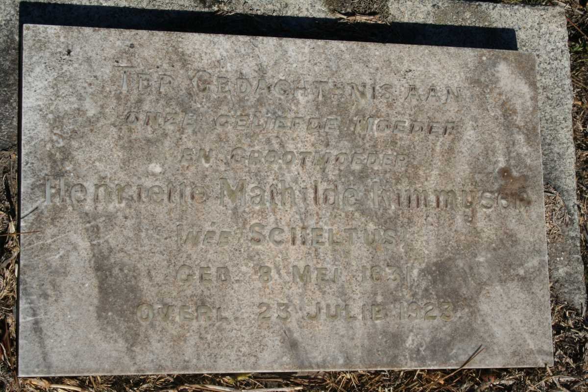 KIMMYSER Henriette Mathilde nee SCHELTUS 1831-1923