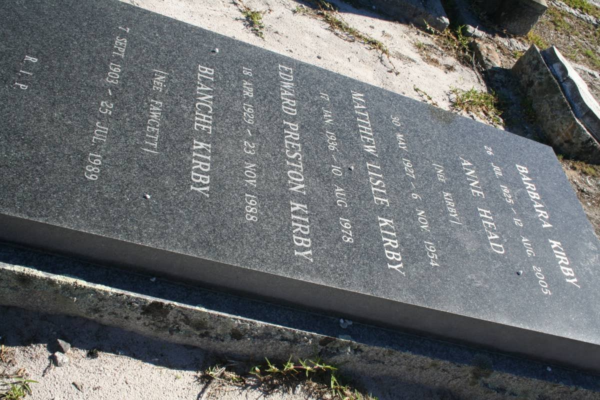 KIRBY Blanche nee FAWCETT 1903-1989 :: KIRBY Barbara 1925-2005 :: HEAD Anne nee KIRBY 1927-1954