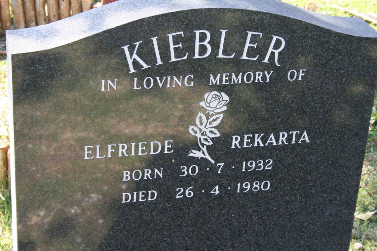 KIEBLER Elfrieda Rekarta 1932-1980