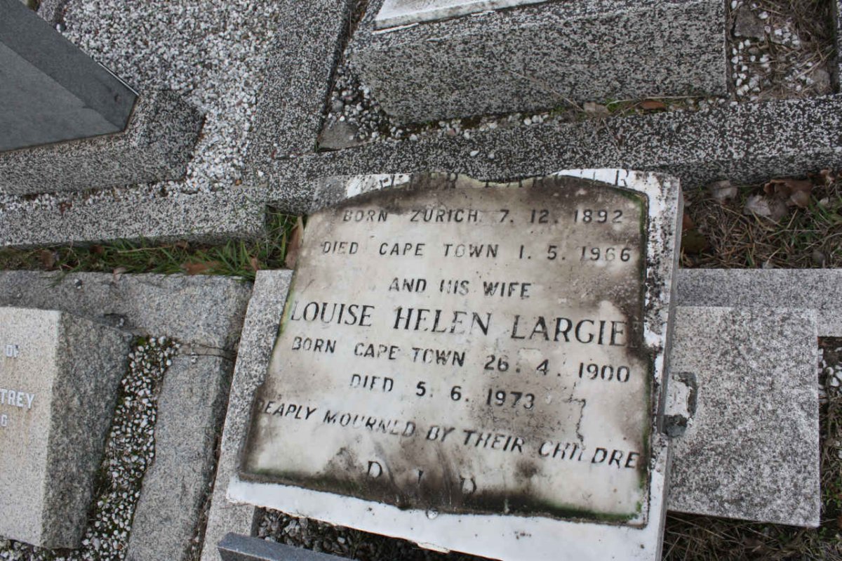 LARGIER Walter 1892-1966 &amp; Louise Helen 1900-1973