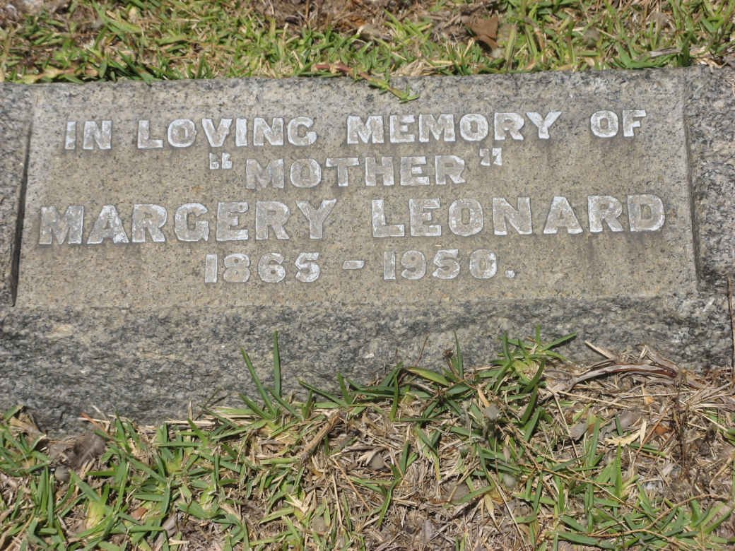 LEONARD Margery 1865-1950