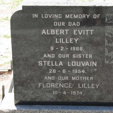 LILLEY Albert Evitt -1966 &amp; Florence -1974 :: LOUVAIN Stella Louvain -1954