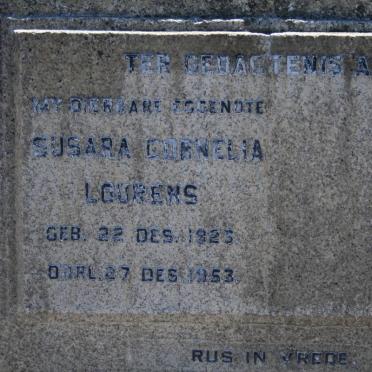 LOURENS Susara Cornelia 1923-1953