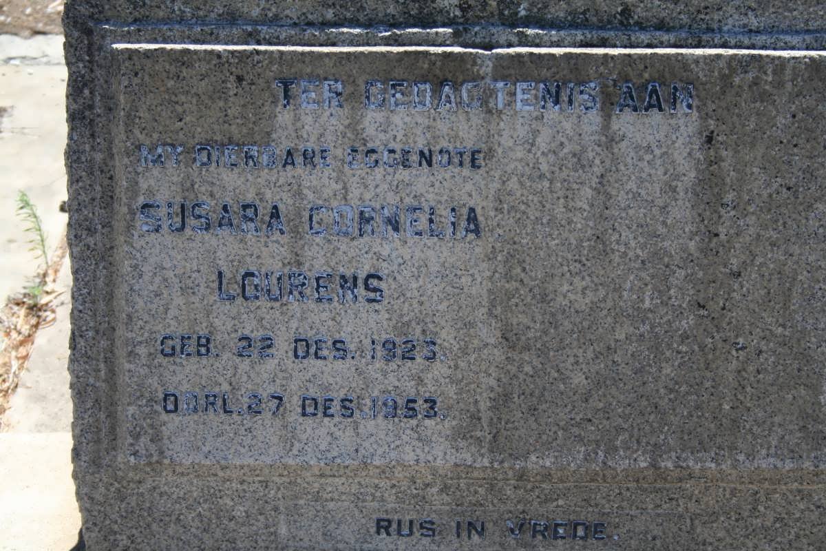 LOURENS Susara Cornelia 1923-1953