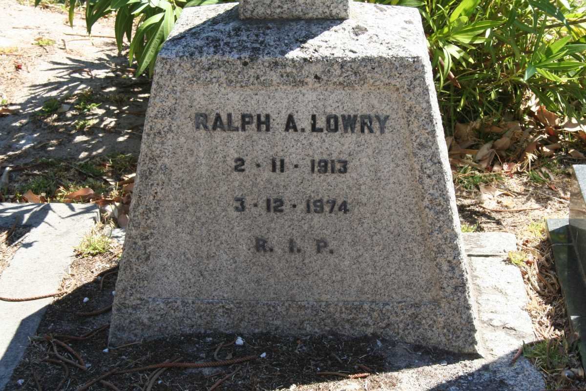 LOWRY Ralph A. 1913-1974