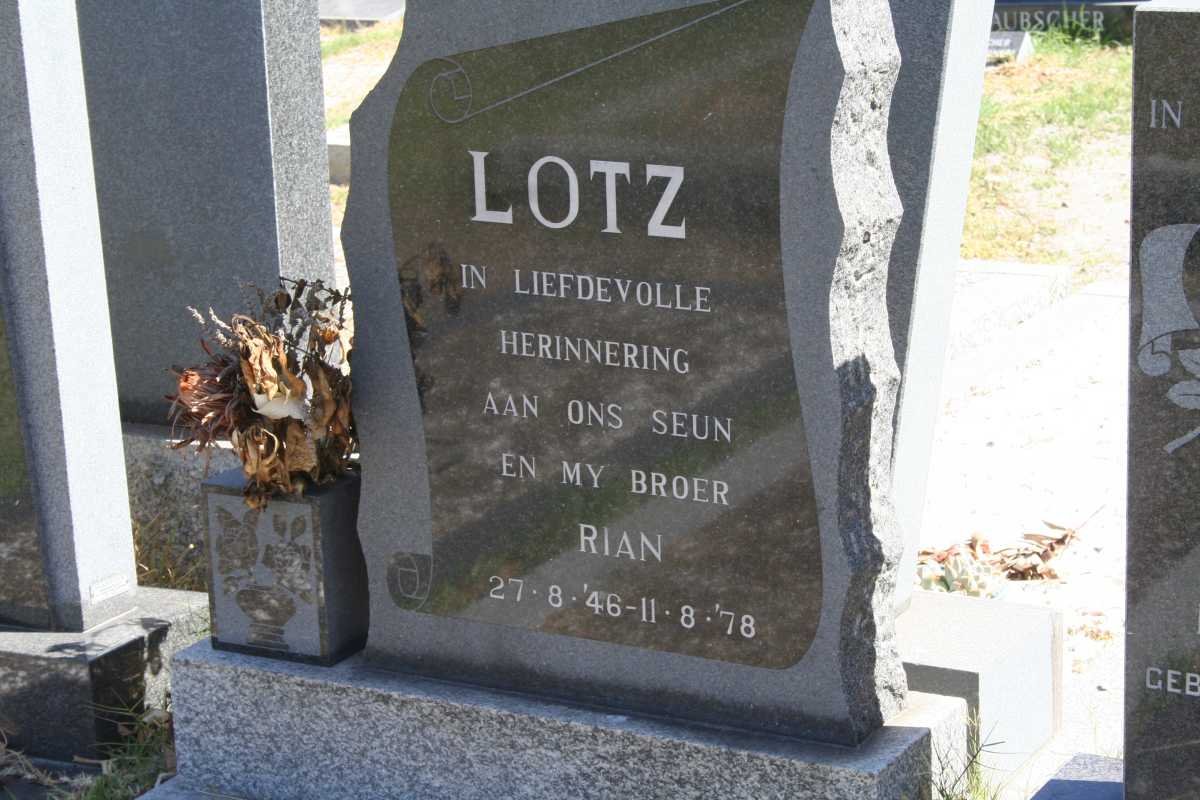 LOTZ Rian 1946-1978