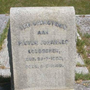 LOUBSCHER Pieter Johannes 1856-1949