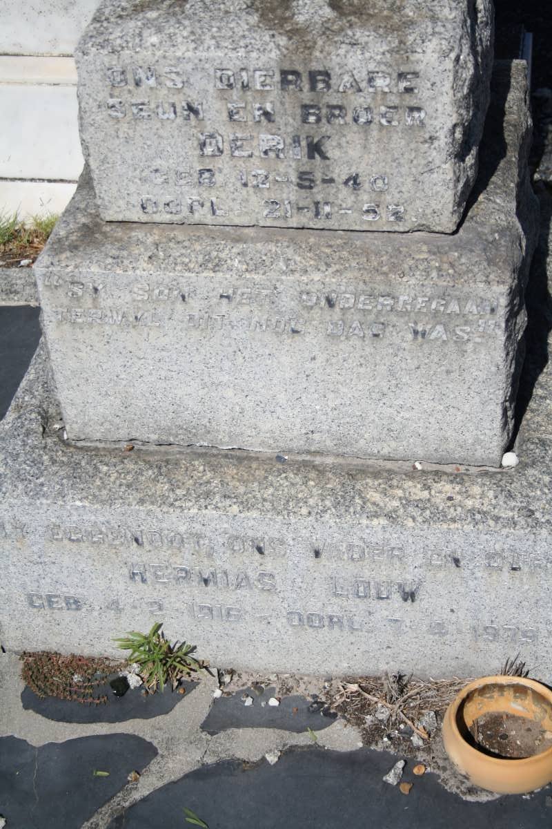 LOUW Hermias 1916-1979 :: LOUW Derik 1940-1952