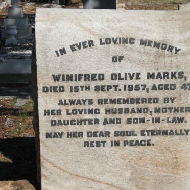 MARKS Winifred Olive -1957