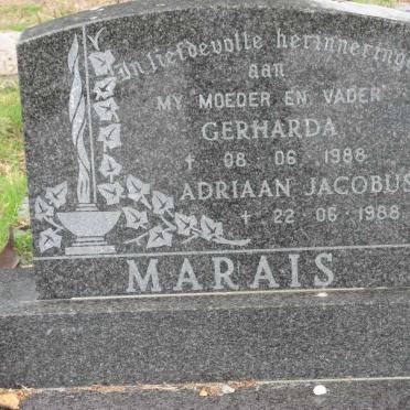 MARAIS Adriaan Jacobus -1988 &amp; Gerharda -1988