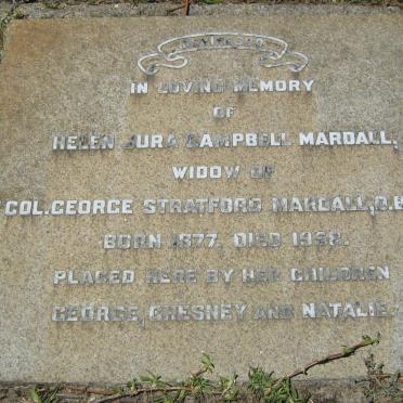 MARDALL Helen Jura Campbell 1877-1958