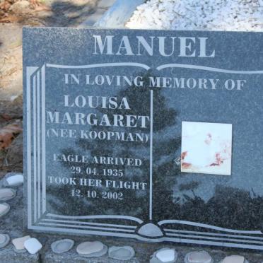 MANUEL Louisa Margaret nee KOOPMAN 1935-2002