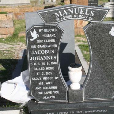 MANUELS Jacobus Johannes 1940-2005