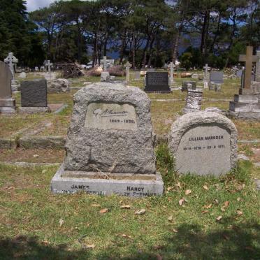 MARSDEN G. 1869-1938 :: MARSDEN Lillian 1876-1971 :: STEWART James Th? :: STEWART Nancy ?llen 