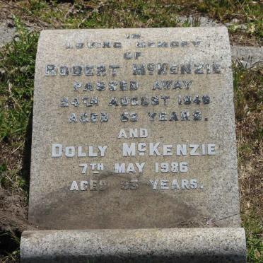 MCKENZIE Robert -1948 & Dolly -1986
