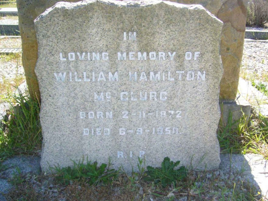 MCGLURG William Hamilton 1872-1950