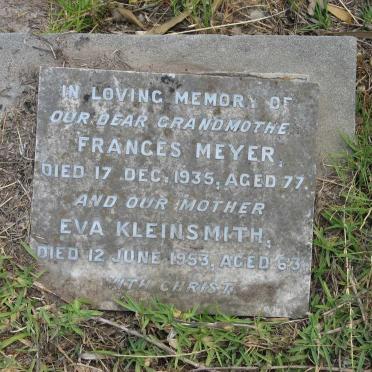 MEYER Frances -1935 :: KLEINSMITH Eva -1953