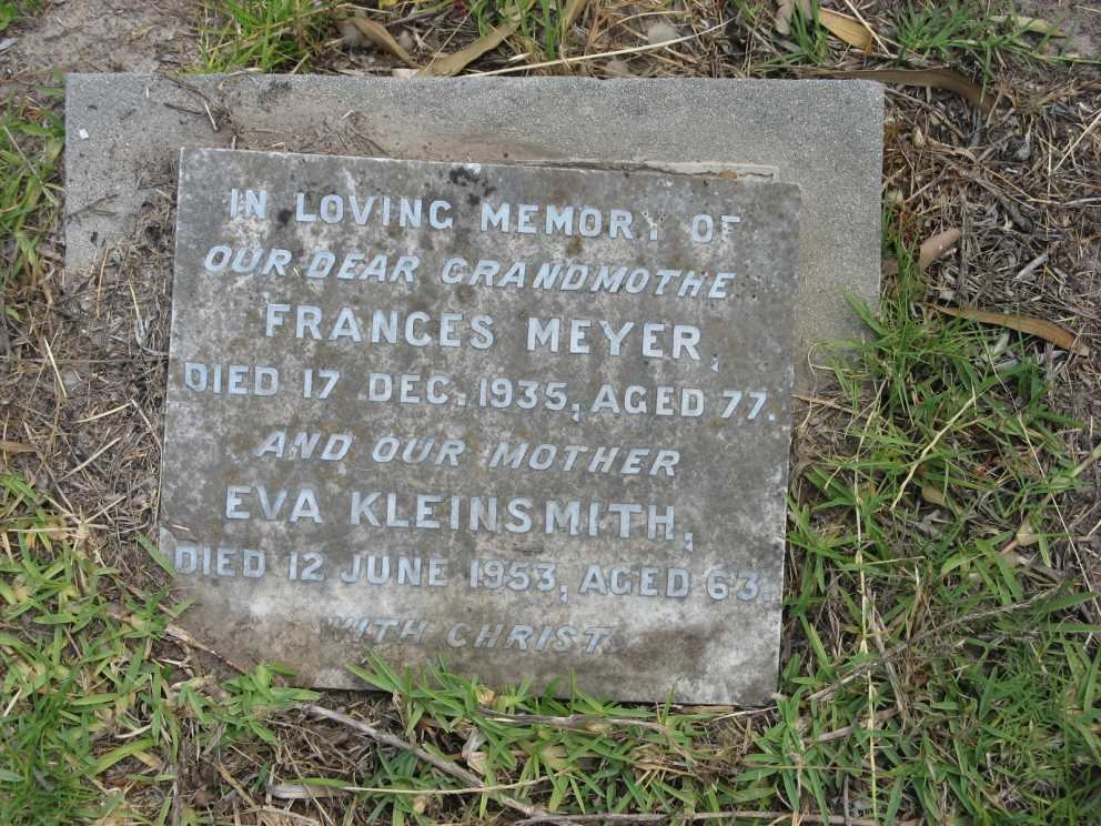 MEYER Frances -1935 :: KLEINSMITH Eva -1953