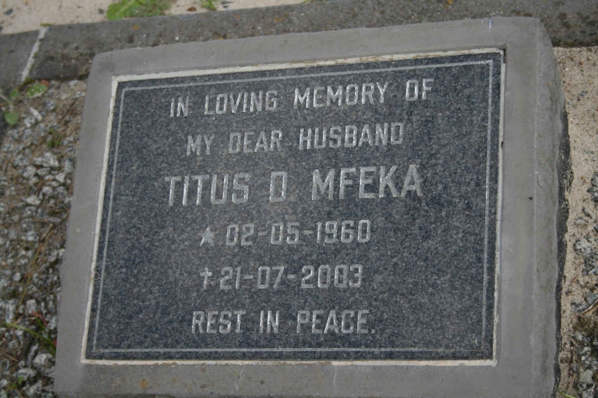 MFEKA Titus D. 1960-2003