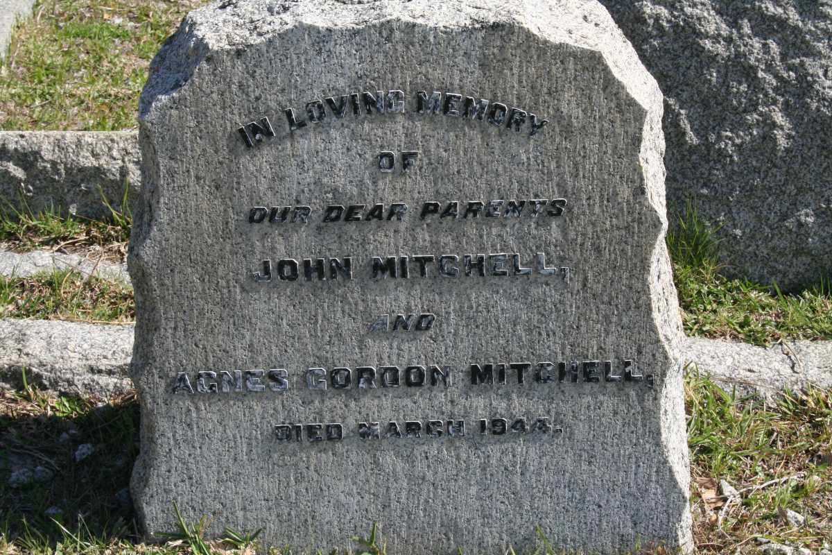 MITCHELL John & Agnes Gordon -1944