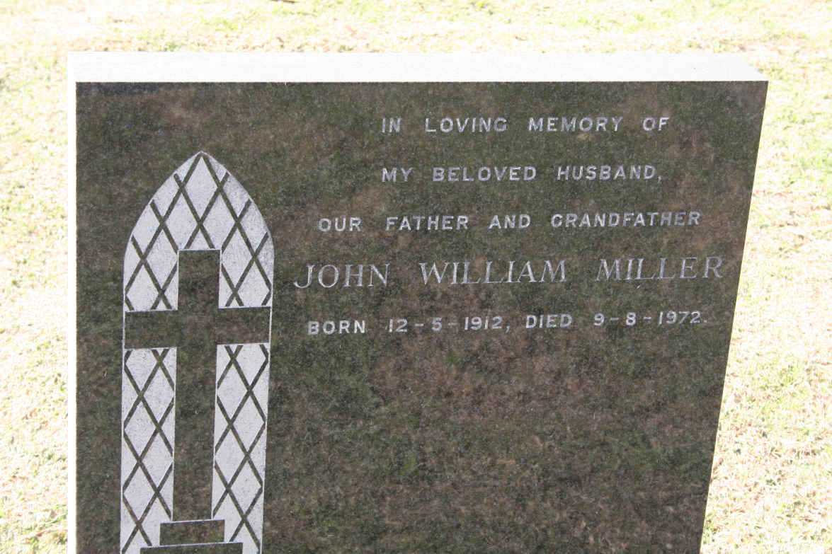 MILLER John William 1912-1972