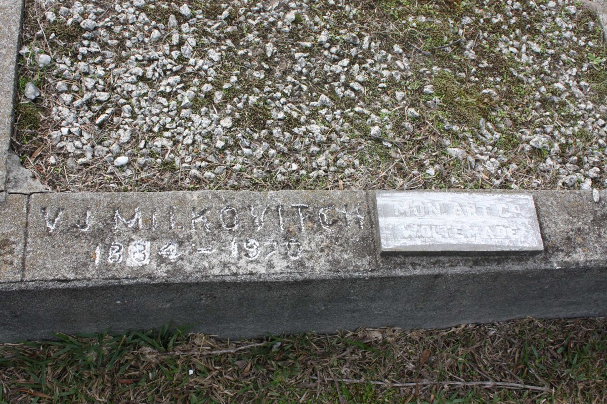 MILKOVITCH V.J. 1884-19?0