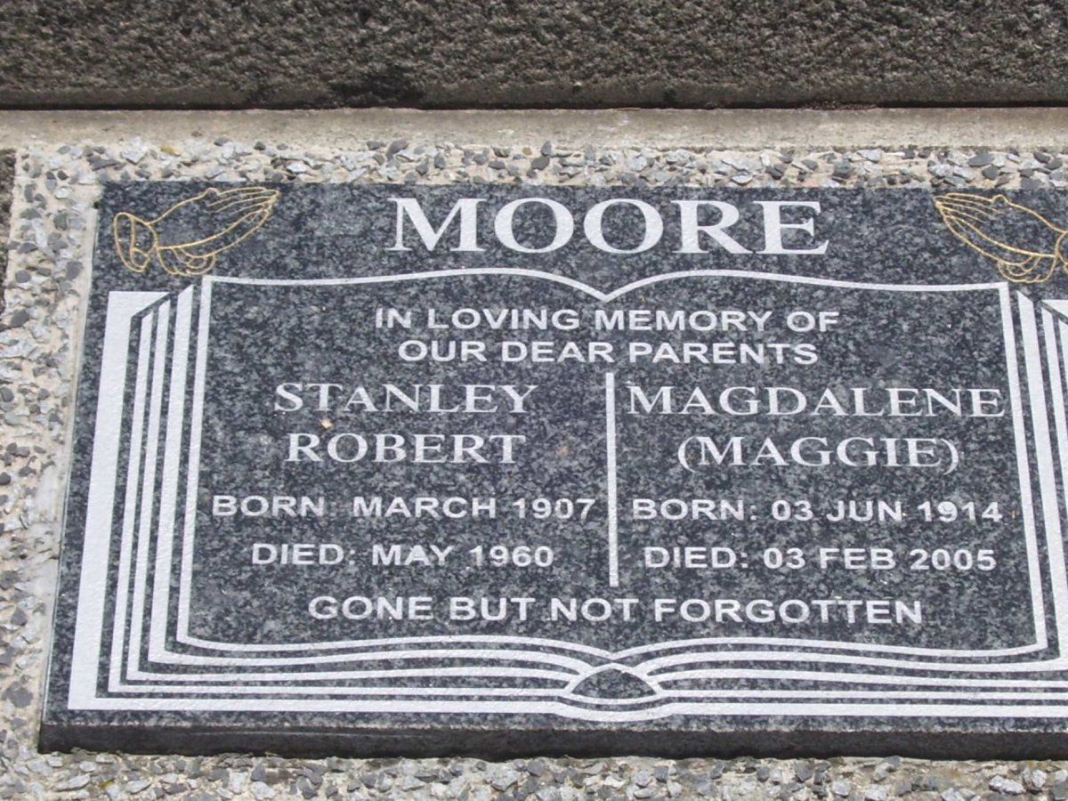 MOORE Stanley Robert 1907-1960 & Magdalene 1915-2005