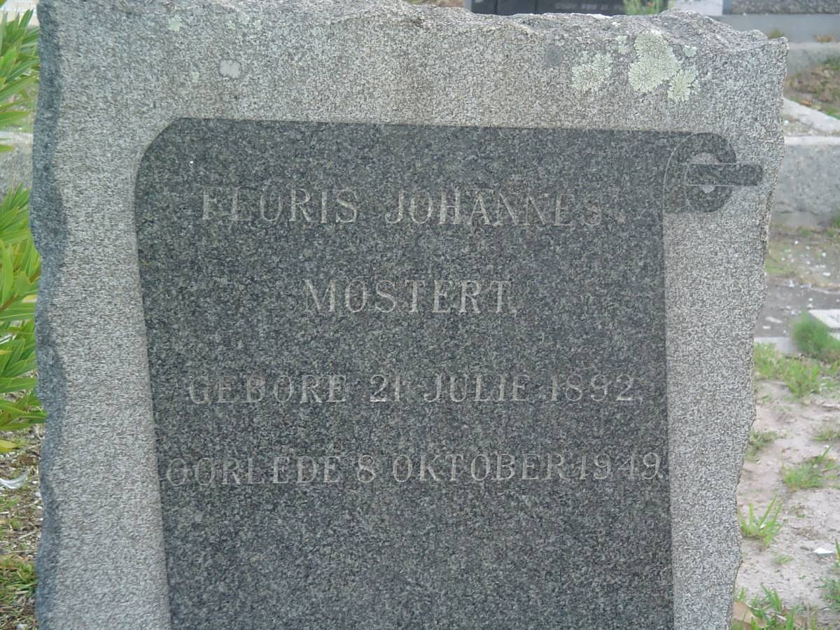 MOSTERT Floris Johannes 1892-1949