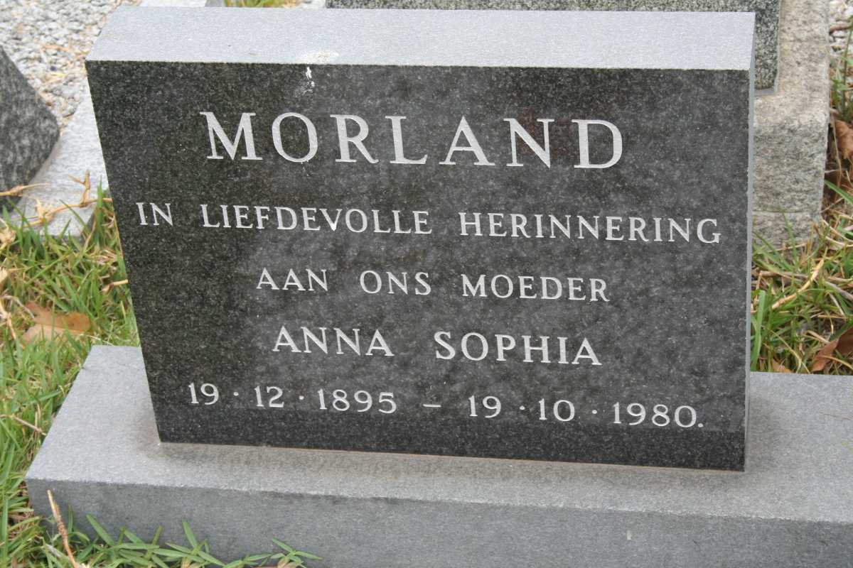 MORLAND Anna Sophia 1895-1980