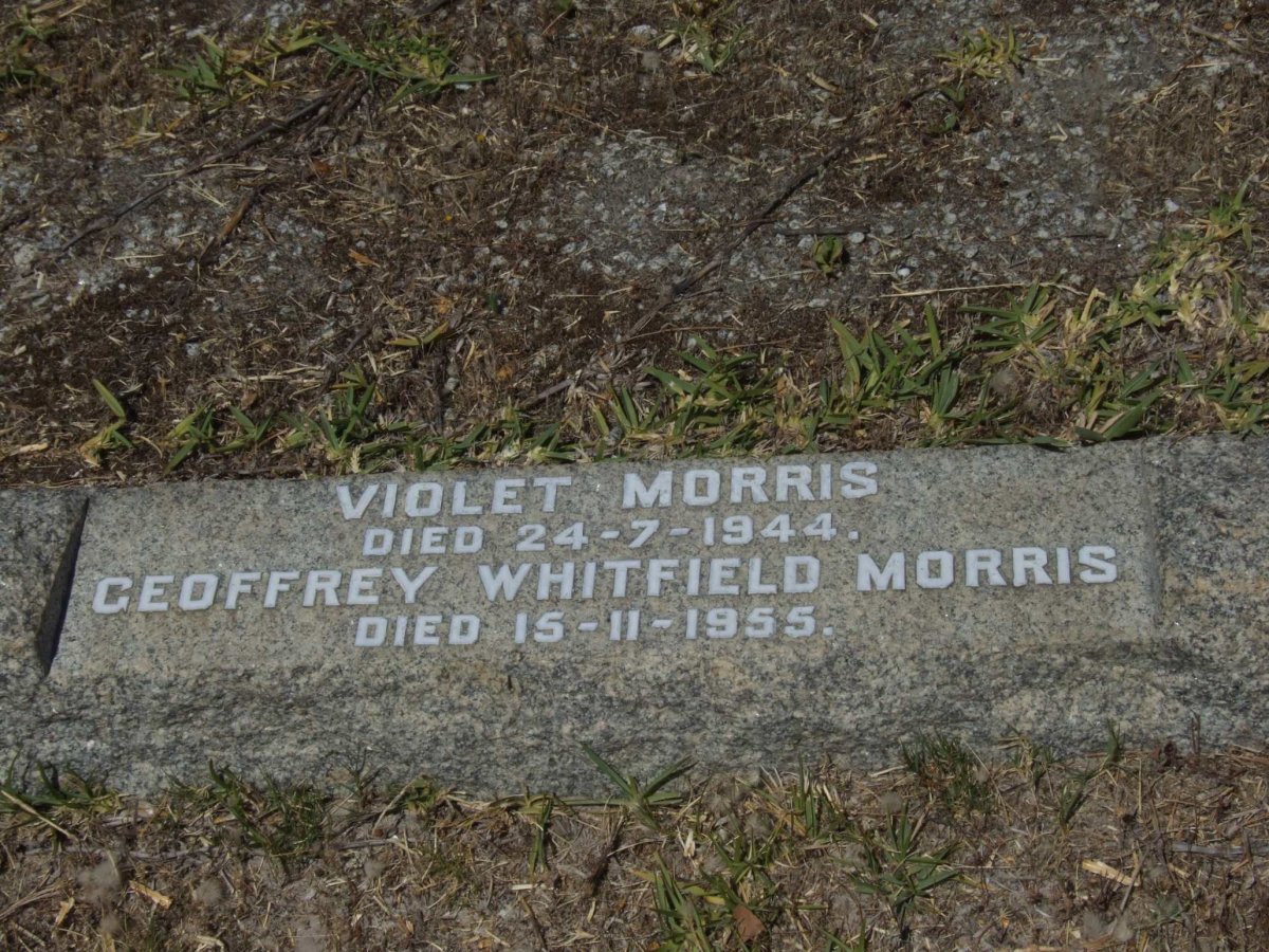 MORRIS Geoffrey Whitfield -1955 & Violet -1944