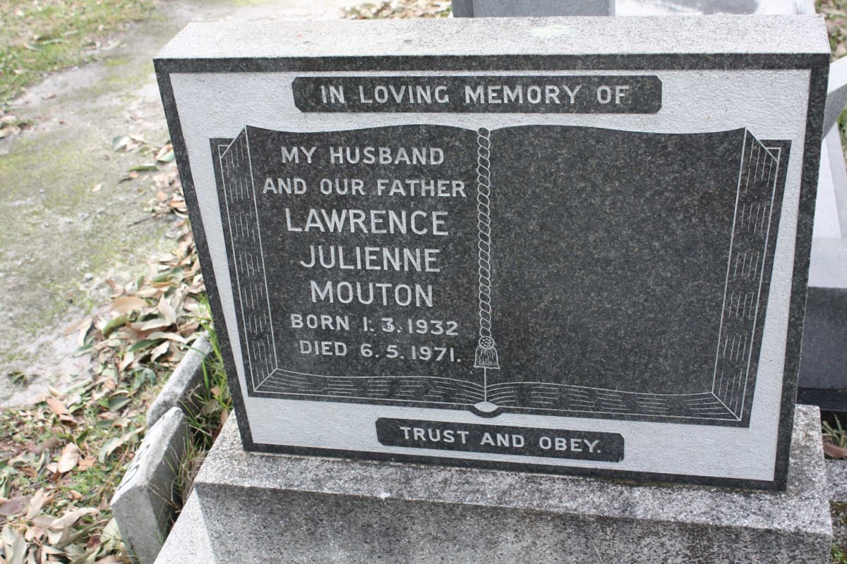MOUTON Lawrence Julienne 1932-1971