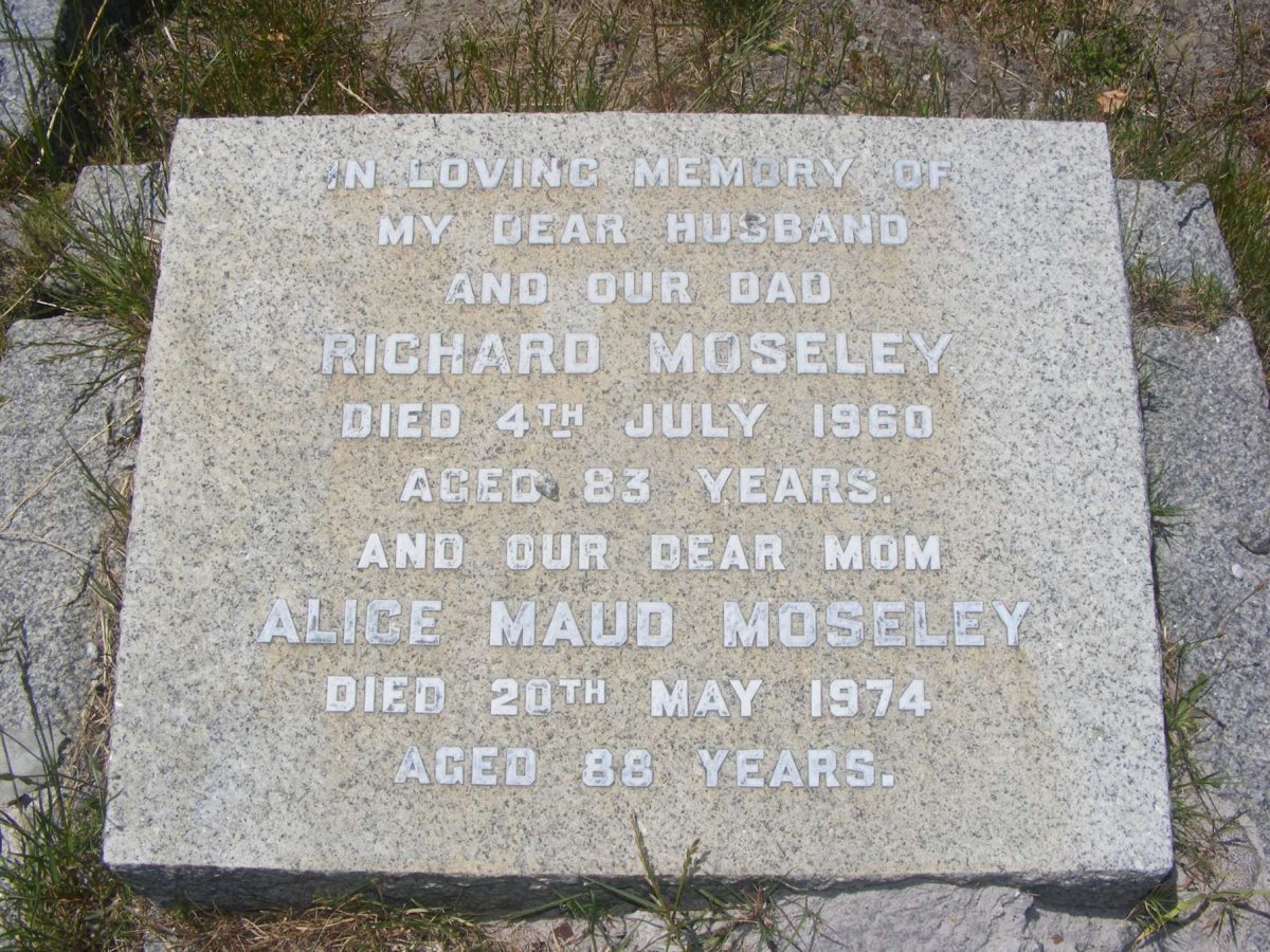 MOSELEY Richard -1960 & Alice Maud -1974