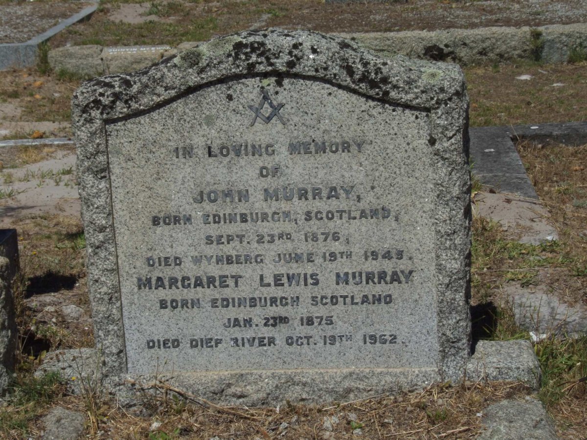 MURRAY John 1876-1945 &amp; Margaret Lewis 1875-1962