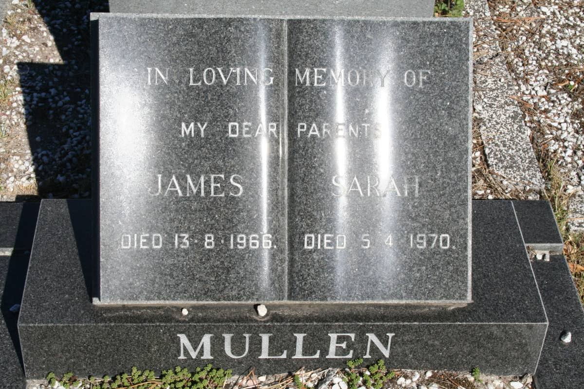 MULLEN James -1966 &amp; Sarah -1970