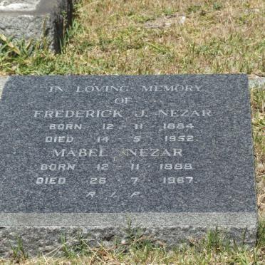 NEZAR Frederick J. 1884-1952 &amp; Mabel 1888-1967