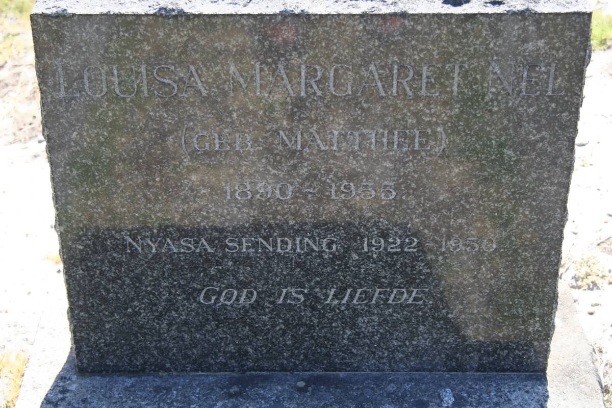 NEL Louisa Margaret nee MATTHEE 1890-1955