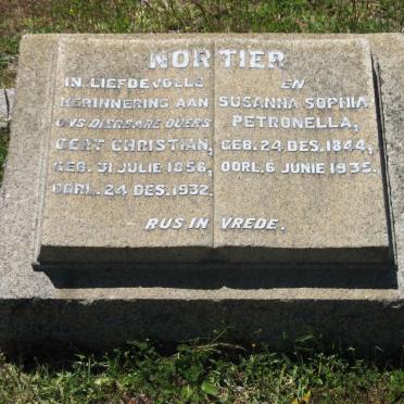 NORTIER Gert Christian 1856-1932 &amp; Susanna Sophia Petronella 1844-1935
