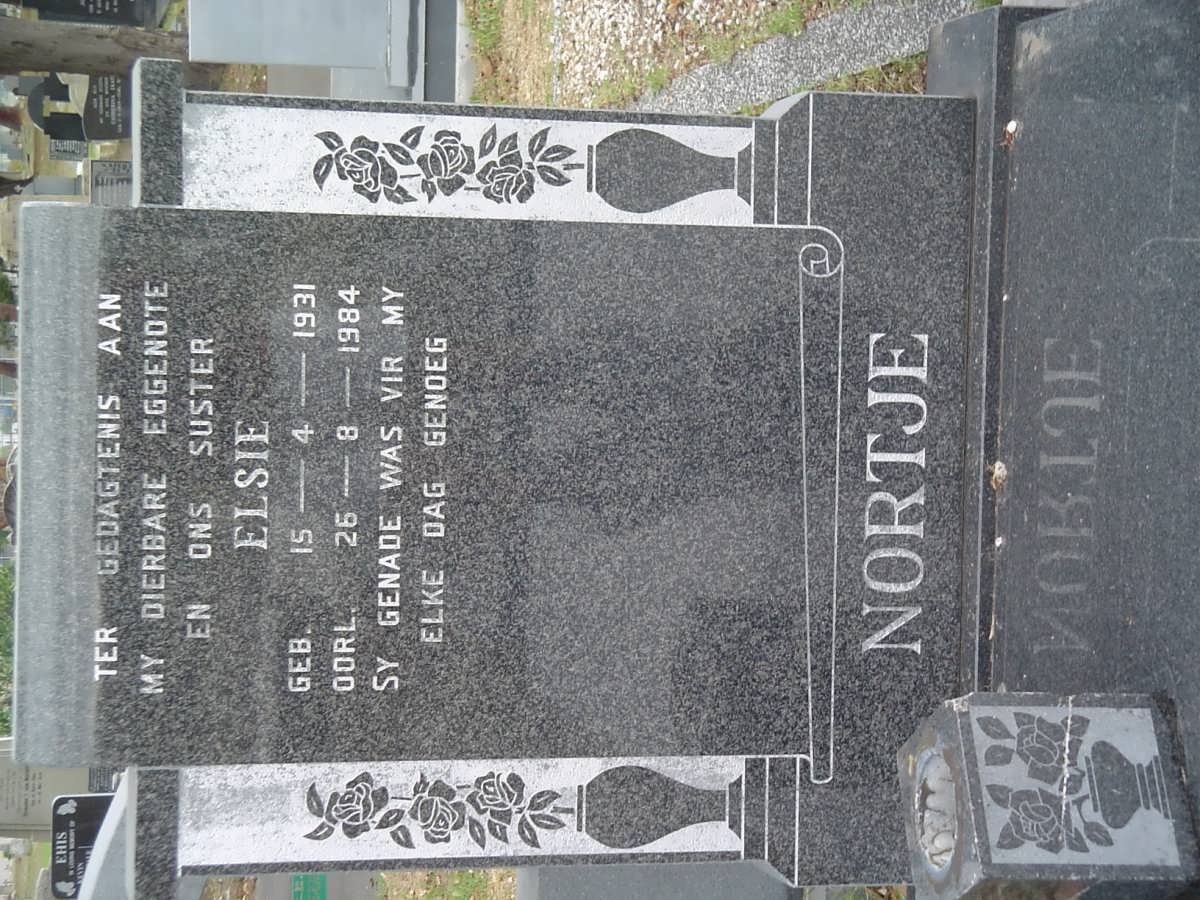 NORTJE Elsie 1931-1984