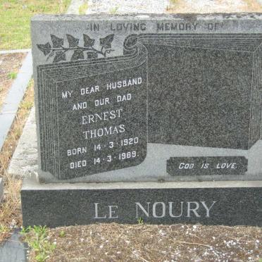 NOURY Ernest Thomas, le 1920-1969