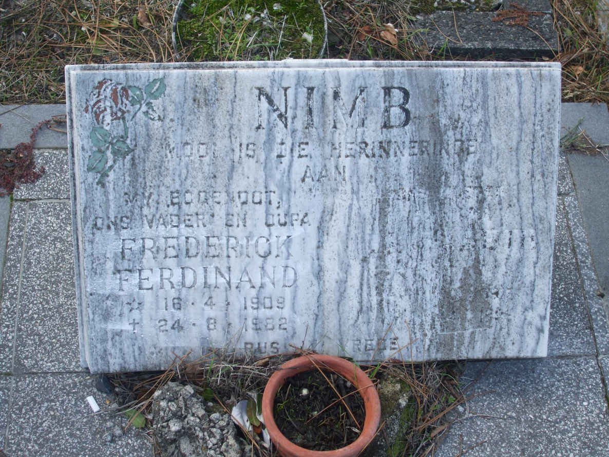 NIMB Frederick Ferdinand 1909-1982