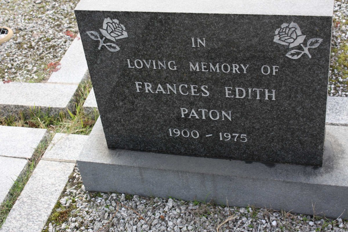 PATON Frances Edith 1900-1975