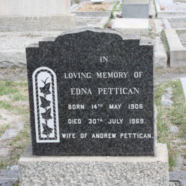 PETTICAN Edna 1906-1969