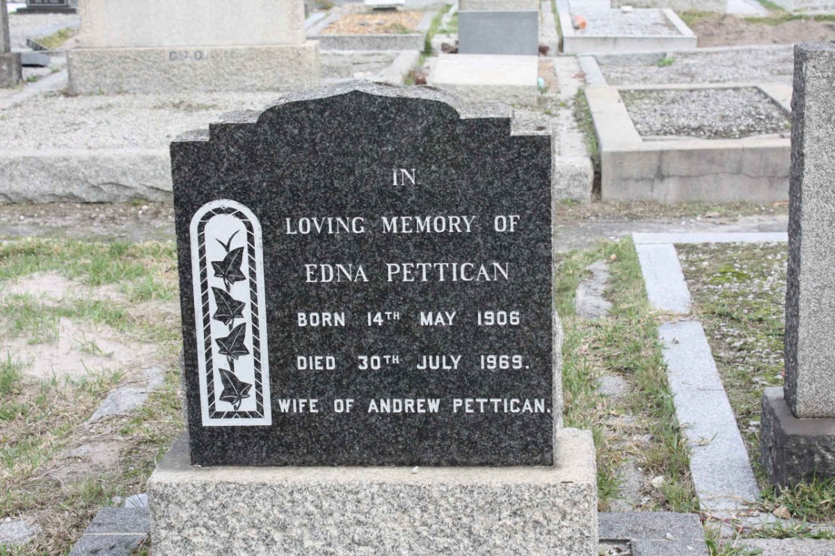 PETTICAN Edna 1906-1969