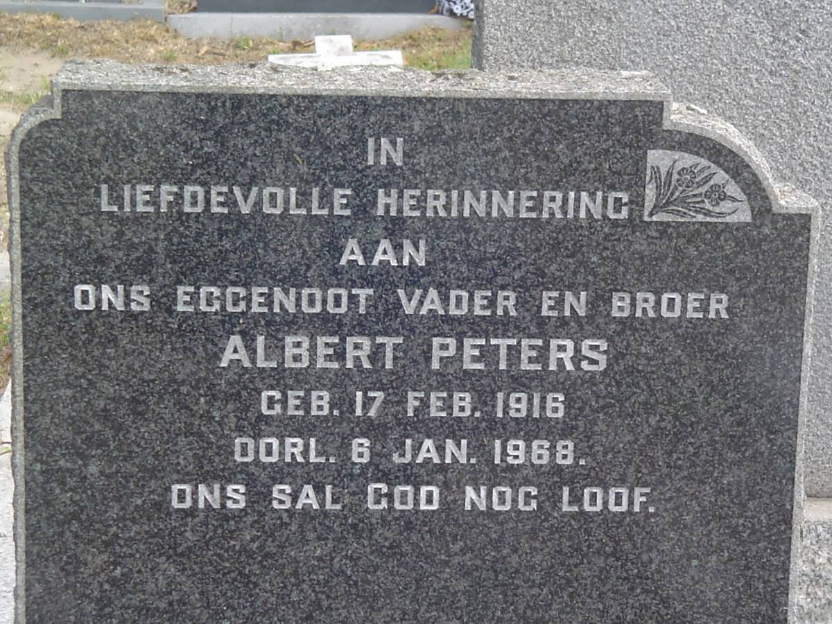 PETERS Albert 1916-1968