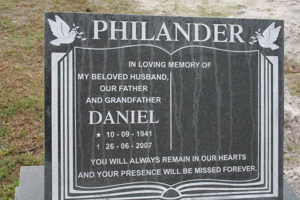 PHILANDER Daniel 1941-2007
