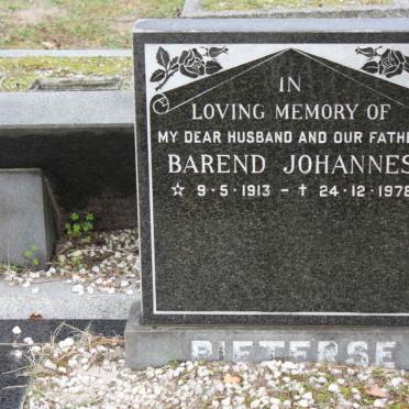 PIETERSE Barend Johannes 1913-1978