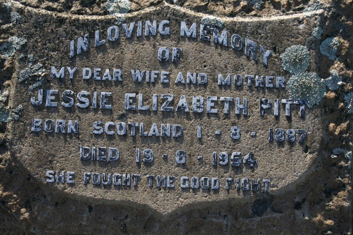 PITT Jessie Elizabeth 1887-1954